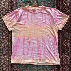 Trends Pink and Orange Tie-Dye T-Shirt One Size Fits All